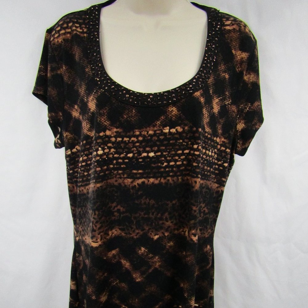 Women's | Liz Claiborne | Large | Top | Snakeskin Pattern